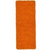 Bedford Home 67A-99100 Memory Foam Shag Bath Mat 2 5-Feet-Orange