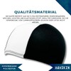 AQASKIN Professional Polyester Swimming Caps - Unisex Polyester Swimming Caps,