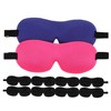 Ipetboom 10PCS Soft Travel Eye Mask Blackout Eye Cover Without