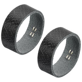 sourcing map 2 Pcs Leather Belt Loop Keeper for 1.26 Inch Wide Belt, Belt Strap Ring, Belt Band Replacement Strap Holder Belt Accessories for Ratchet Belts Dress Belts, Black, 3.74x0.39inch