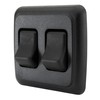 American Technology Components Double SPST On-Off Switch with Bezel, 12-Volt,