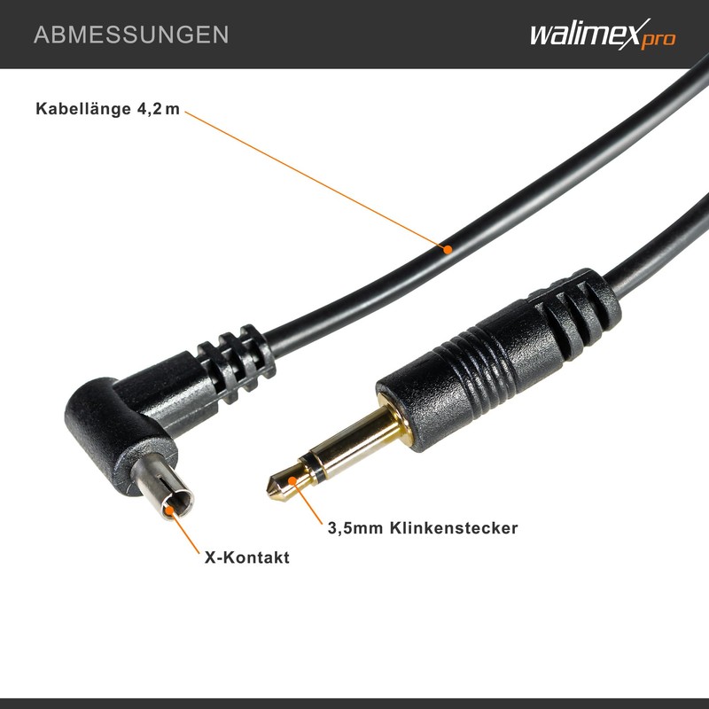 Walimex Synchro Cable - 17 x 8 x 4200 mm