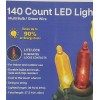 Merry Brite 140 Count LED Mini-Style Light Multi Bulb /