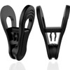 TOFIIGREM Black Hanger Clips 60 PCS, Multi-Purpose Plastic Clips Perfect