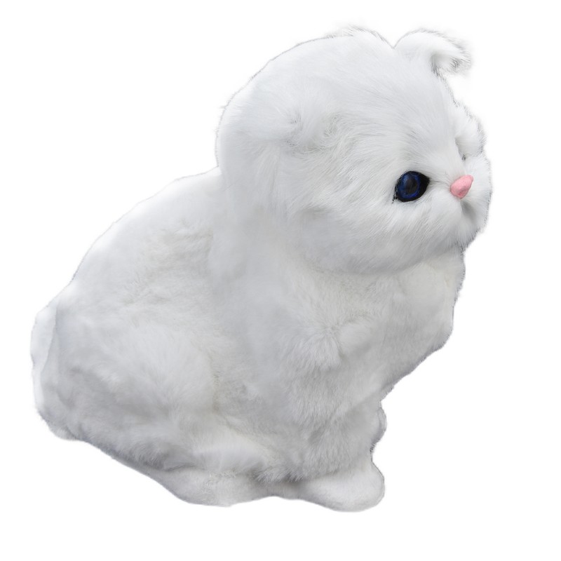 Simulation Cat Soft Plush Toy Ornament for Children Birthday Festival