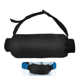 Football Hand Warmer Pouch, Polyester Windproof Football Hand Muffs Warmer Practical Sports Accessories Suitable for Camping Hiking Cycling (Black)