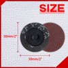 SPEEDWOX 50pcs 2" 60 Grit Quick Release Discs Aluminum Oxide