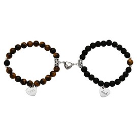 Father Son Matching Bracelets for 2 Dad Gifts for Father's Day Birthday Gifts to Daddy from Sons Graduation Present Thank You Appreciation Gift to Dad on Wedding Day from Son Daddy Keepsake Souvenir