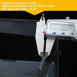 Dust Box for Table Polishers, Acrylic Closed Sanding Dust Box, Rectangular Sanding Dust Box Lid with 2 Holes, Highly Transparent Dust Box, Acrylic Cover for Engraving