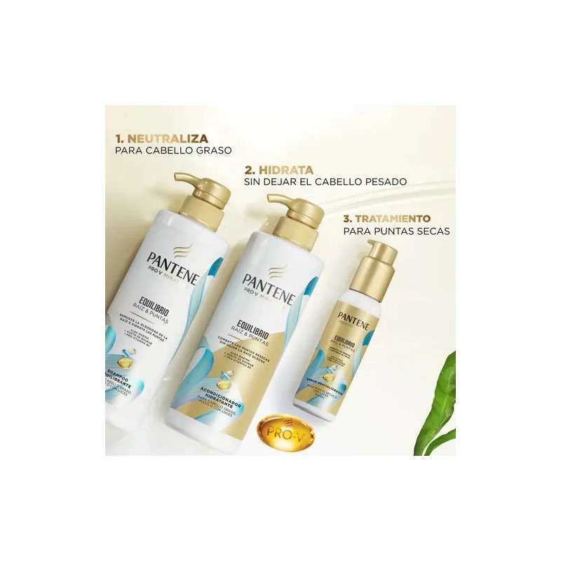 Shampoo Equilibrante Pantene Pro Miracles Equilibrio Raíz Puntas 510