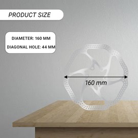 Disc Brake Rotor with 12 Screws 160mm Stainless Steel Bicycle Brakes Disc Brakes for Most Bikes, Road Bikes, Mountain Bikes, Pack of 2