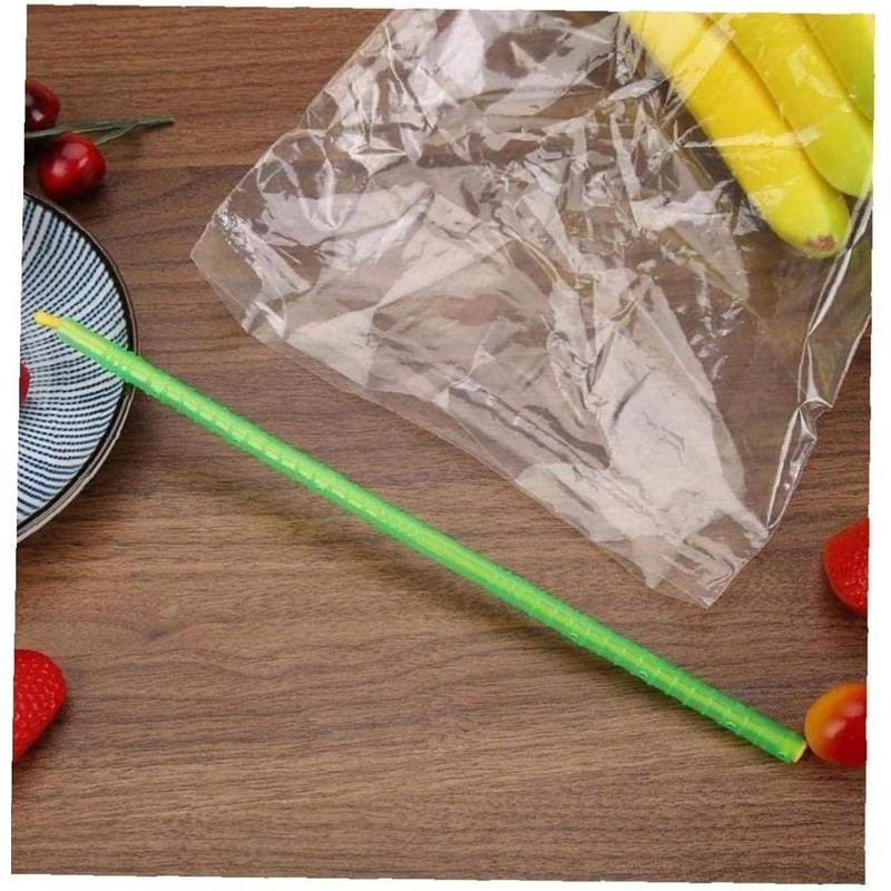LATRAT 32pcs Bag Sealing Clips Plastic Sealer Stick, Freshly Durable