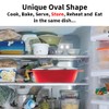 Hawkins 0.75 Litre Mini Casserole with Glass Lid, Oval Shaped