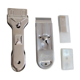 Cooktop Cleaning Scrapers 2Piece Set, Glass Ceramic Hob Cleaning Scrapers, with Spare Blades, Suitable for Glass Ceramic and Induction Cooktops, Window Glass Scrapers 2Pack