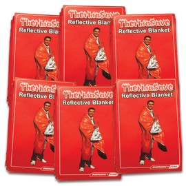 Emergency Zone ThermaSave Reversible Emergency Reflective Blanket, Survival Heat Shield. Available in Single, 2, 3, 4, 5, 6, and 120 Packs.