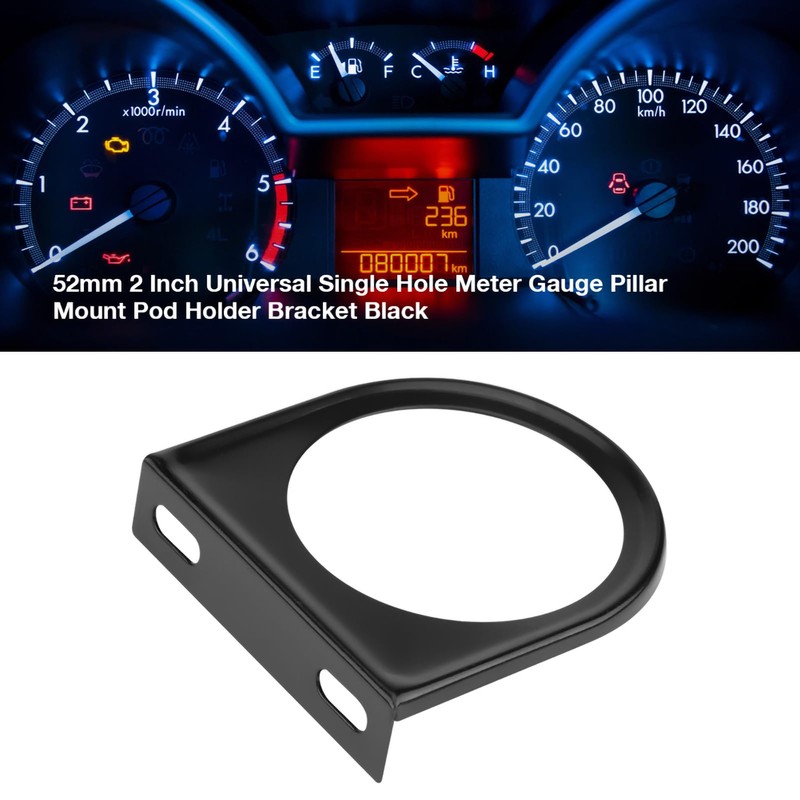 52mm Universal Single Hole Meter Gauge Pillar Mount Pod Holder