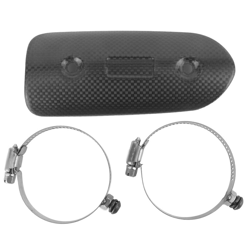 Universal Exhaust Heat Shield Guard Lightweight Carbon Fiber Protector Mufflers