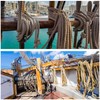 Manila Rope 1.25in x 50ft, Twisted Rope 1.25inch Natural Hemp