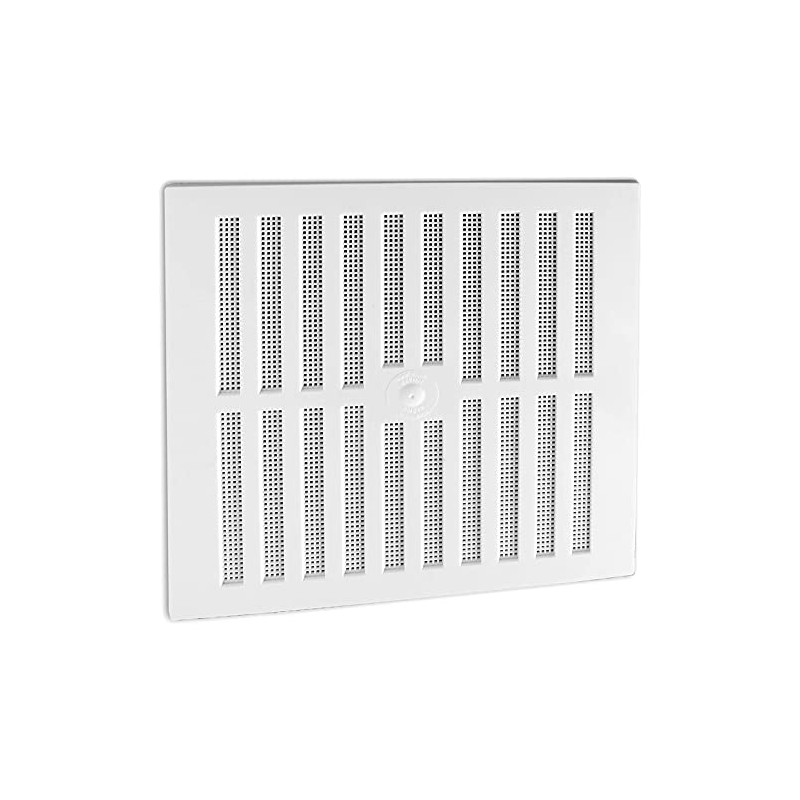 White Plastic Large Air Vent 11.25" x 10.5" Adjustable Flyscreen