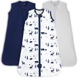 Mama Cheetah Baby Sleep Sack 0.5 TOG, Organic Cotton Baby Wearable Blanket, Swaddle Transition Baby Sleeping Bag, Boy Girl Newborn Infant, M (6-12 Month), 3-Pack