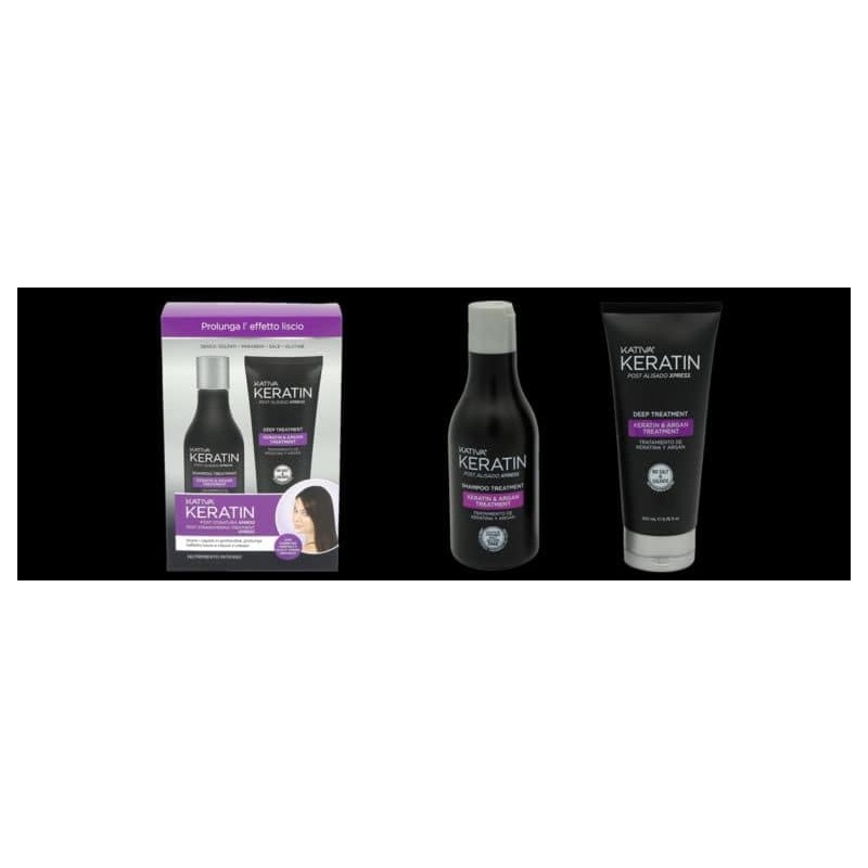 KATIVA Keratin Brazilian Straightening Hair Treatment, Smooth Result Up to