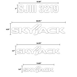 Aftermarket Decal Kit fits Skyjack SJIII 3219 Scissor Lift Aftermarket Stickers Made in USA