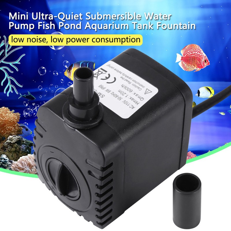 Mini Ultra Quiet Submersible Water Pump Fish Pond Aquarium Tank