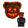Pack 2 Mascaras Oso Y Conejo Con Luz Led Halloween