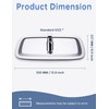 14 Inch All Metal Rectangular Rain Shower Head, Large Rainfall