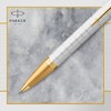 Parker IM Ballpoint Pen | Premium Pearl Lacquer with Gold