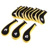 MUXSAM Golf Club Head Cover Yellow Neoprene Long Number Printed