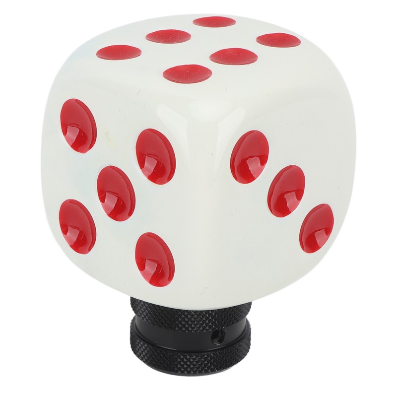 Dice Shape Shift Head Resin Gear Shifting Lever Knob Transmission