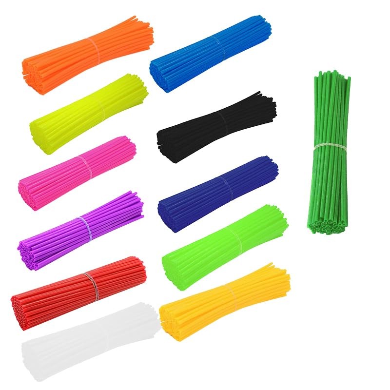 72Pcs Wheel Spoke Wrap Sleeves Mountain Bike Bicycle MTB Wraps