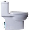EAGO TB359 Dual Flush Eco-Friendly Ceramic Toilet, 1-Piece