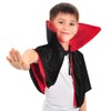 Coolchange Reversible Vampire Cape for Children with Stand-up Collar