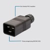 2pcs IEC320 C20 Power Socket Adapter Receptacle Connector Copper PVC