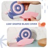 Fjquamitix Vegetable Peeler Snail Shape Design with Ceramic Blade Non-Slip