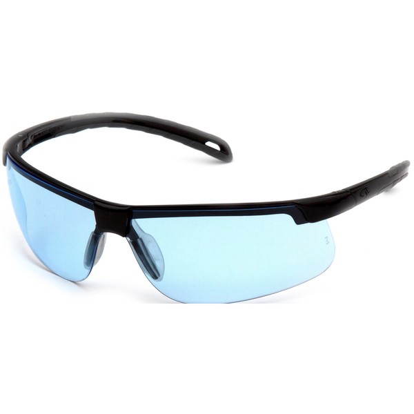 Pyramex Ever-Lite Lightweight Safety Glass Black Frame Infinity Blue H2Max