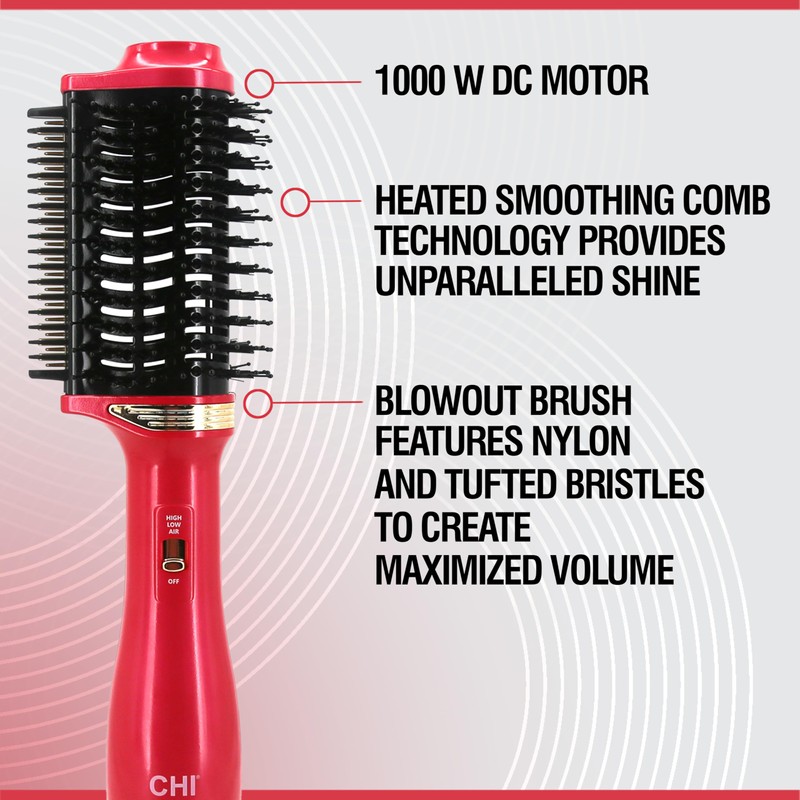 CHI Volume Styler, Blowout Brush for Amplified Volume, Heated Comb