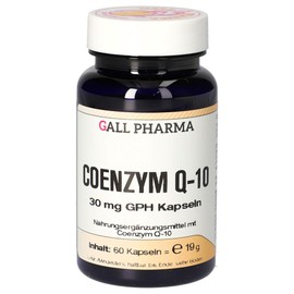 Gall Pharma Coenzyme Q-10 30 mg GPH Capsules, 60 Capsules