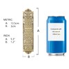 BRTAGG Mezuzah Case with Double Sided Tape, 13.5cm Tall, English