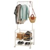 Garvee Laundry Cart with Hanging Rack, Metal Rolling Laundry Hamper