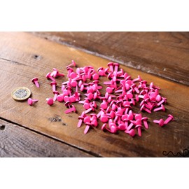 redchocol8® 100 x Fluorescent Pink Paper Fastener Split Pins Binding Office Craft 13mm Long