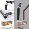 NIOSTA 2sets 9ft Outdoor String Light Poles, Heavy Duty Commercial