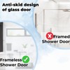 WLLHYF 2 Pack Shower Door Hooks, 10" Bathroom Towel Hooks
