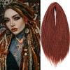 Leeven 24 Inch Copper Red Dreadlock Extension 10 Strands Auburn