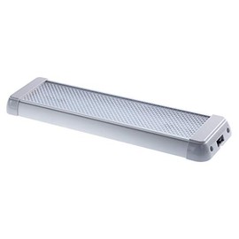 Raycharm 14.2" 6000K Natural Bright White Large Spaces Illuminating High-Output Low Ampere, 12V/24V DC 12.4W 1440 Lumen, LED Interior Light Fixture/Van Cargo Area Light for RV & Utility Vehicles, 1PC