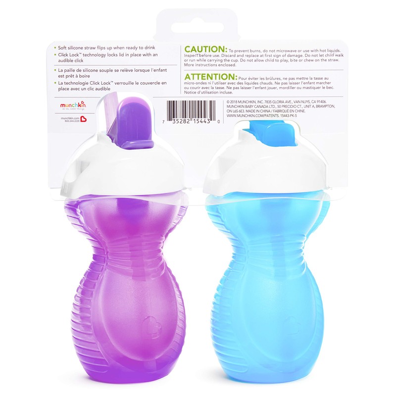 Munchkin® Click Lock™ - Vaso para niños pequeños, 9 onzas,