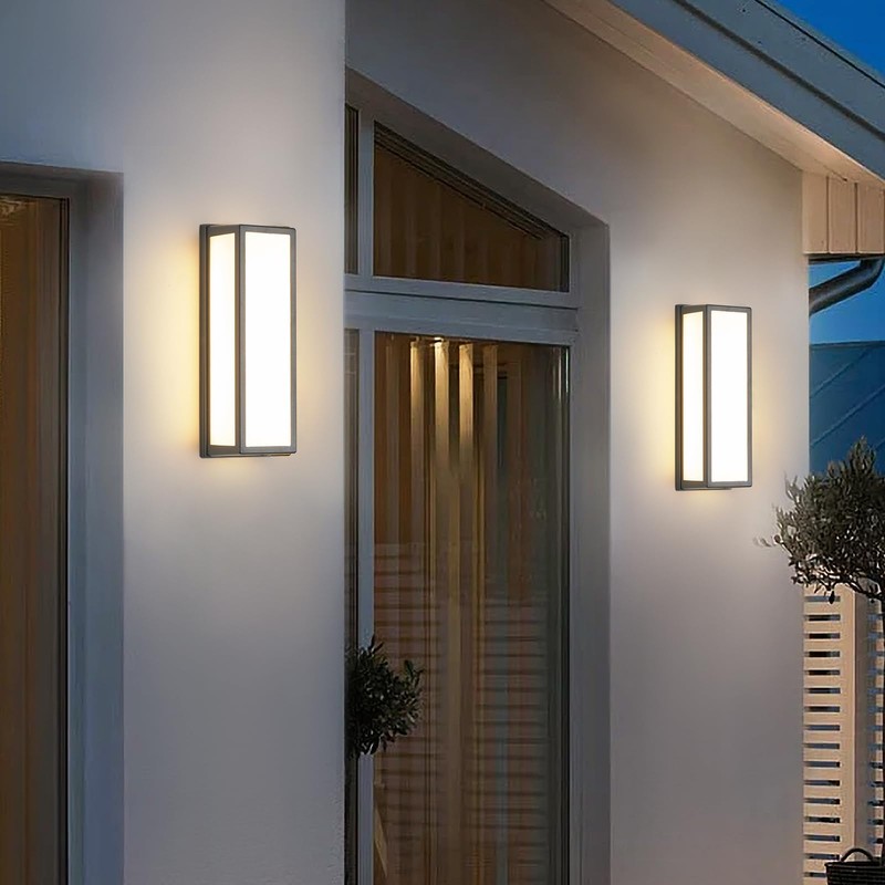 rosysky Dark Dark Grey Outdoor Wall Lights 30W LED Waterproof
