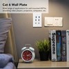Cat 6 Ethernet Wall Plate, 6 Ports Removable RJ45 Ethernet